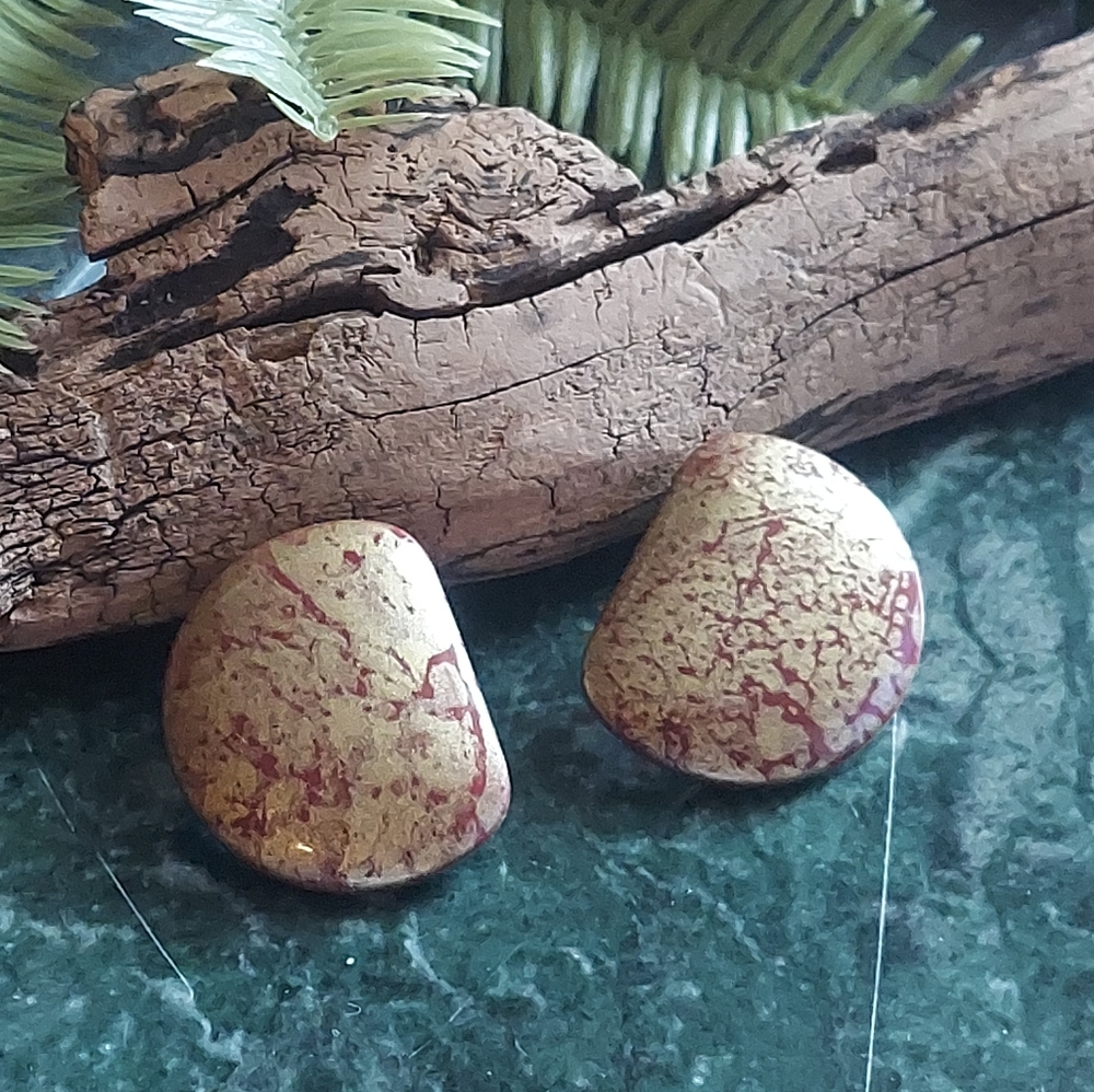 E2336 Vintage Funky Crackled Statement Earrings